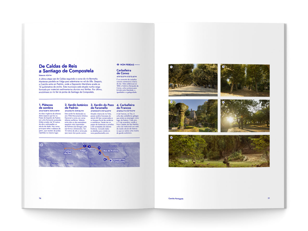 Deseño editorial para Camiño de Santiago, patrimonio natural 5